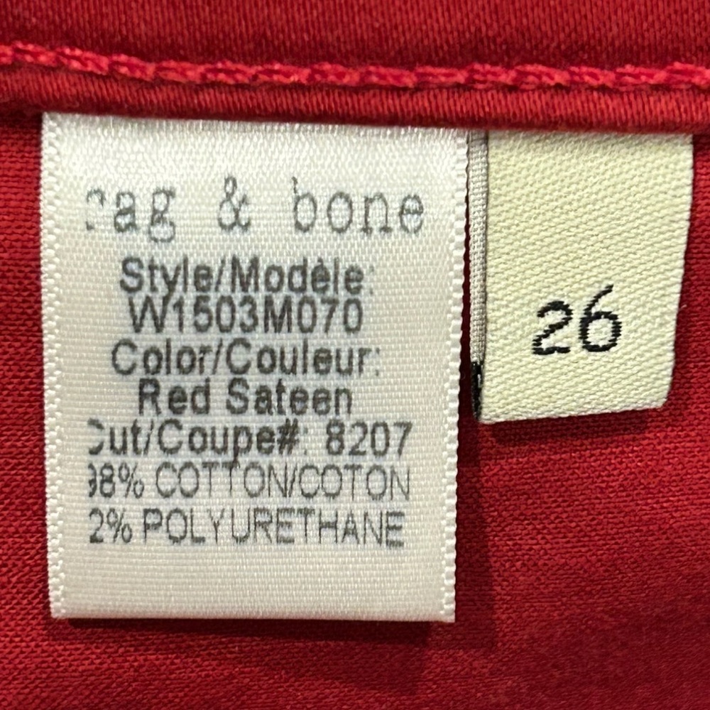 Red Rag & Bone Jeans - Picture 5 of 6